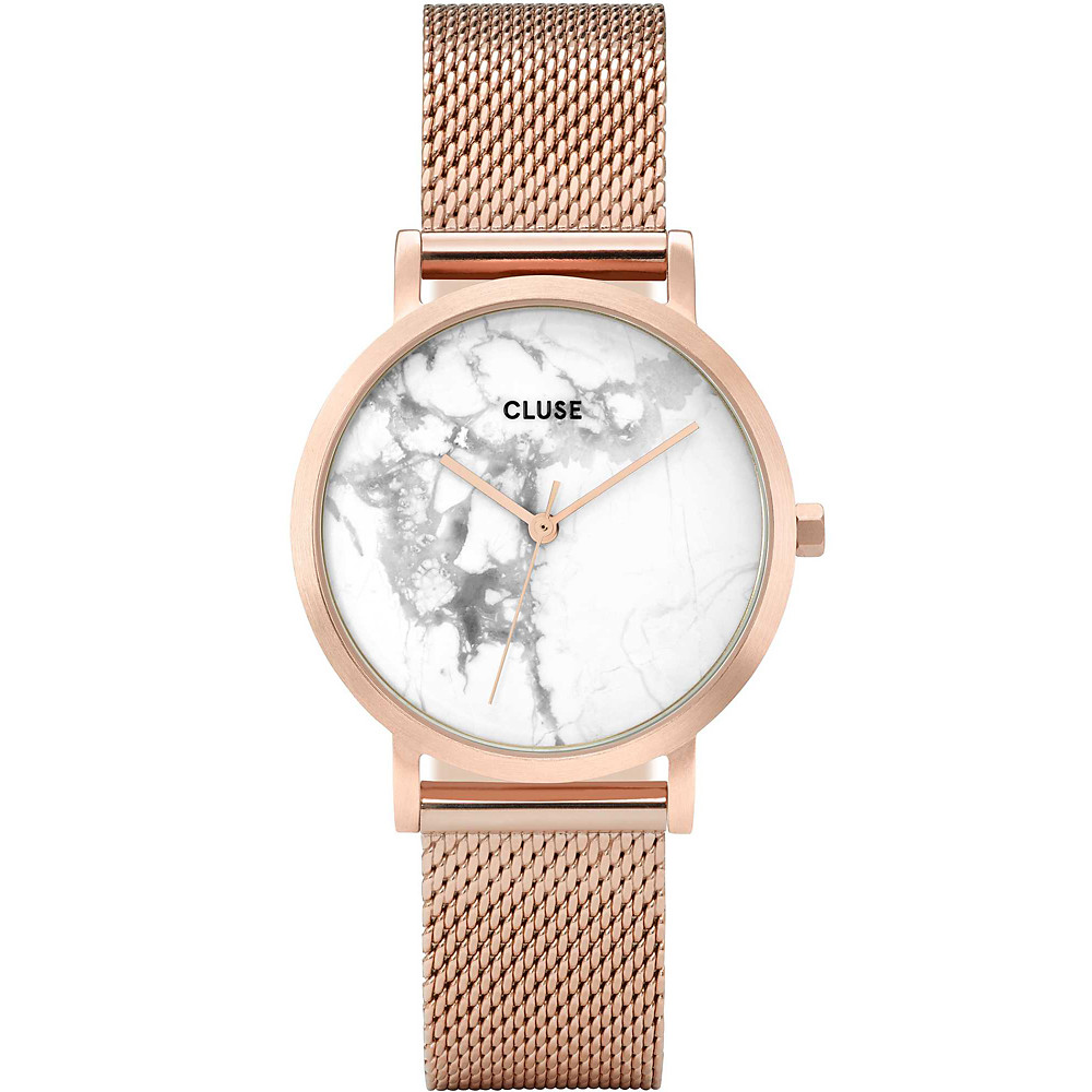 Opis zegarka Cluse CL40107 Petite Mesh Rose Gold/White Marble