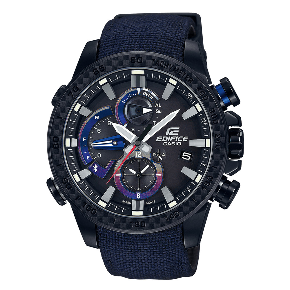Opis zegarka Casio EQB-800TR-1AER Race Lap Chronograph Scuderia Toro Rosso Limited Edition 
