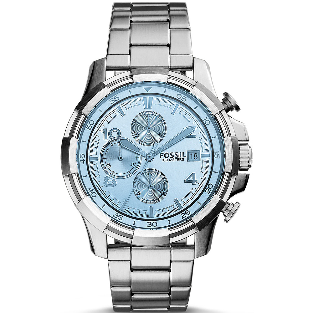 Błękitna tarcza i stal w codziennym chronografie