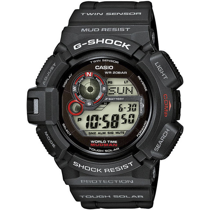 Opis zegarka Casio G-9300-1ER MUDMAN