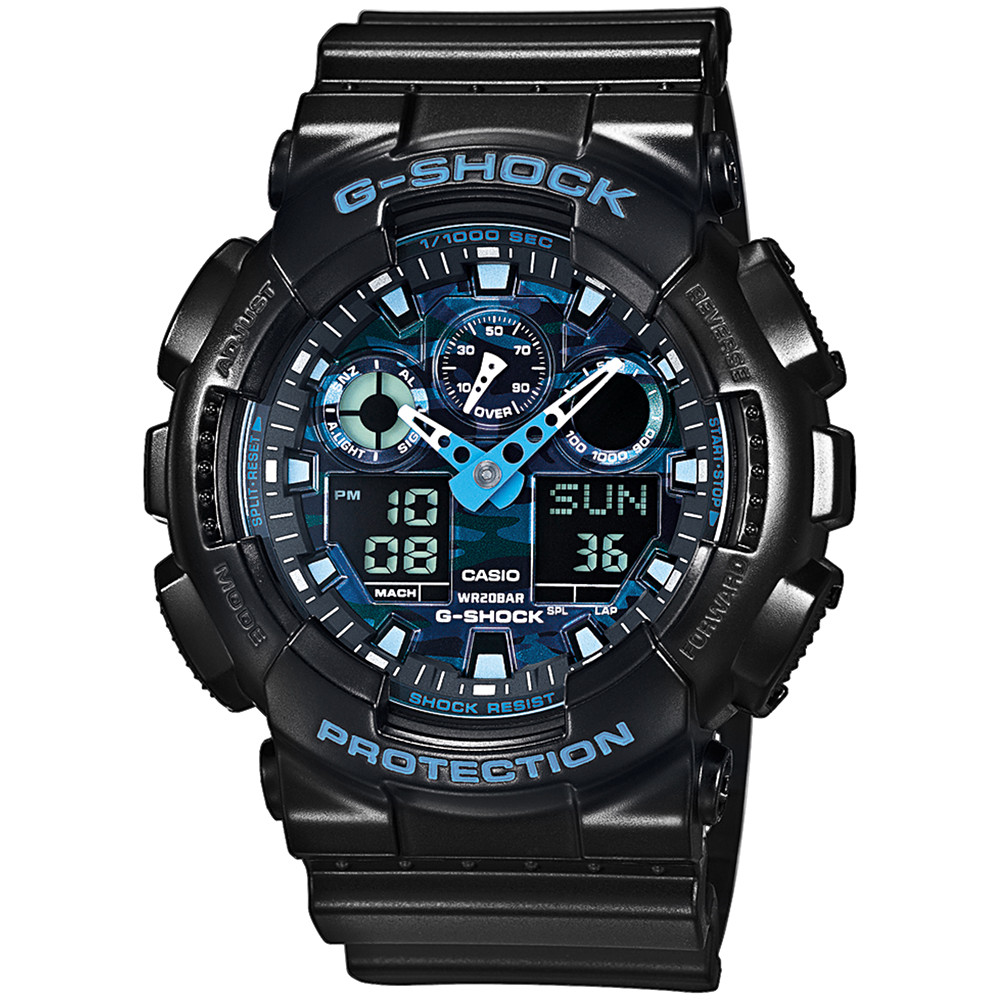 Opis zegarka Casio GA-100CB-1AER COOL BLUE
