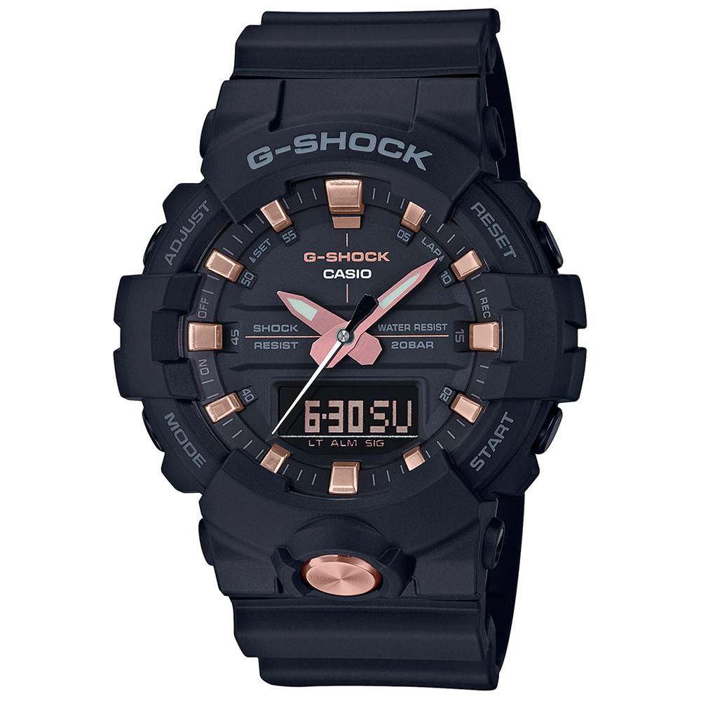 Opis zegarka Casio GA-810B-1A4ER MID SIZE BLACK AND GOLD