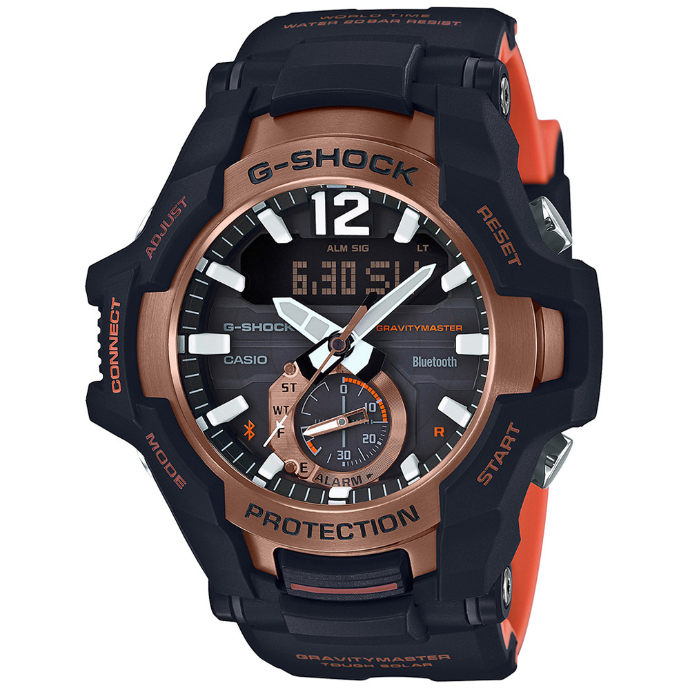 Opis zegarka Casio GR-B100-1A4ER GRAVITYMASTER BLUETOOTH SYNC