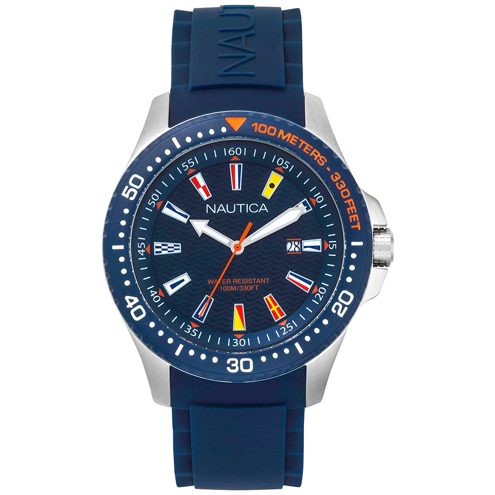 Opis zegarka Nautica NAPJBC002 Jones Beach Navy Silicone Watch