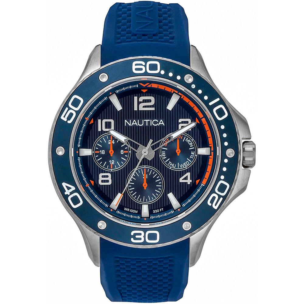 Opis zegarka Nautica NAPP25002 Pier 25 Multifunction Watch