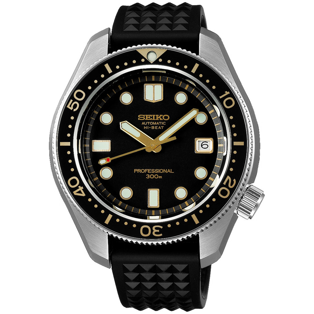 zegarek męski Seiko Automatic Hi-Beat Professional 300m czarny na kauczukowym pasku