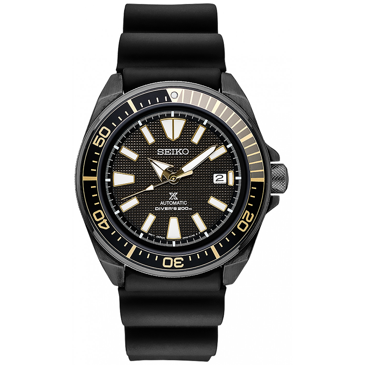 Opis zegarka Seiko SRPB55K1 Prospex Diver's 200m Samurai Automatic Black-Gold