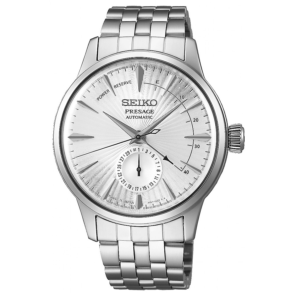 Opis zegarka Seiko SSA341J1 Presage Cocktail Automatic Power Reserve