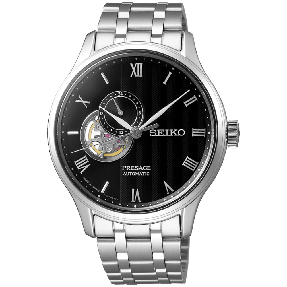 Opis zegarka Seiko SSA377J1 Presage Automatic GMT Open-Heart Karesansui Zen Garden