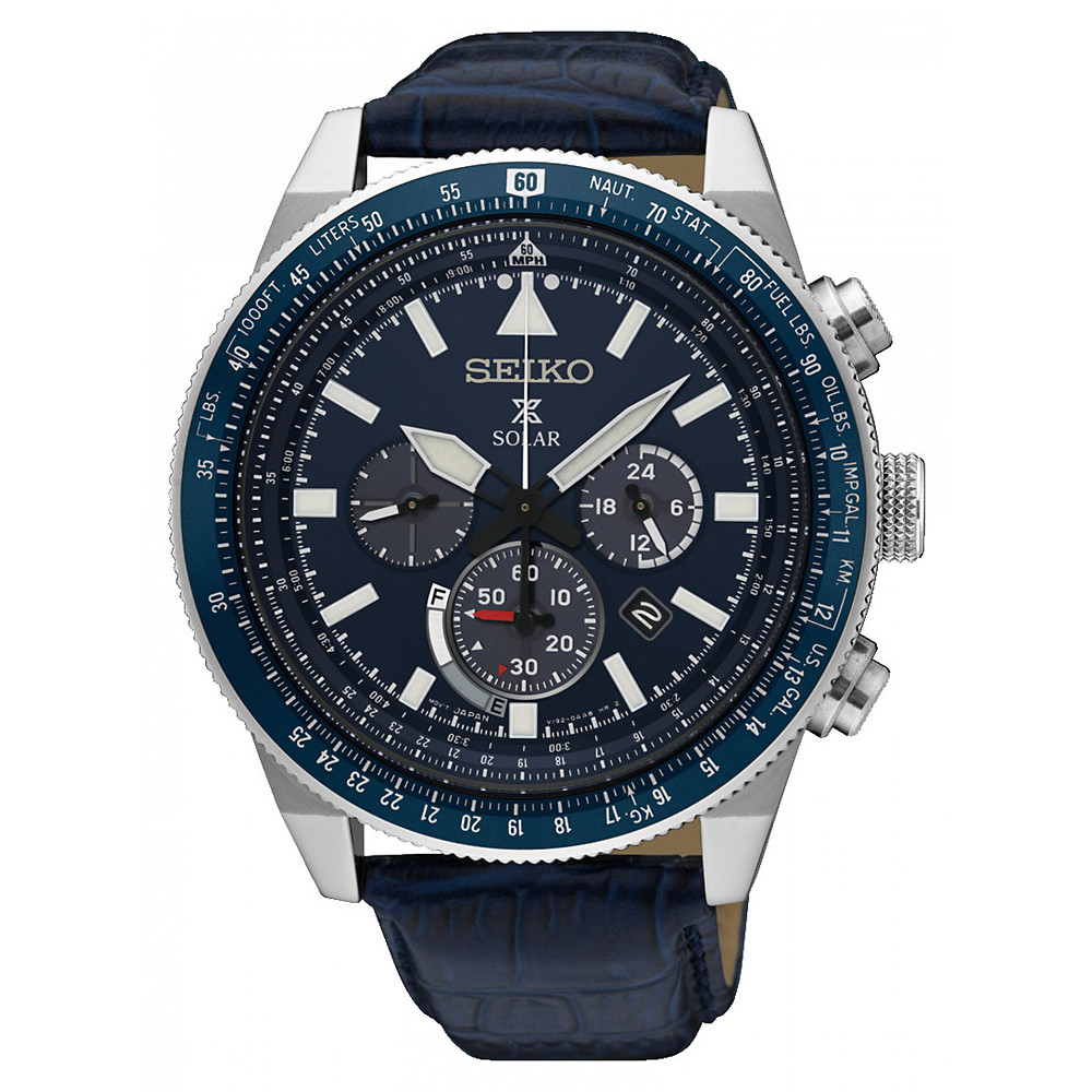 Opis zegarka Seiko SSC609P1 Prospex Solar Chronograph