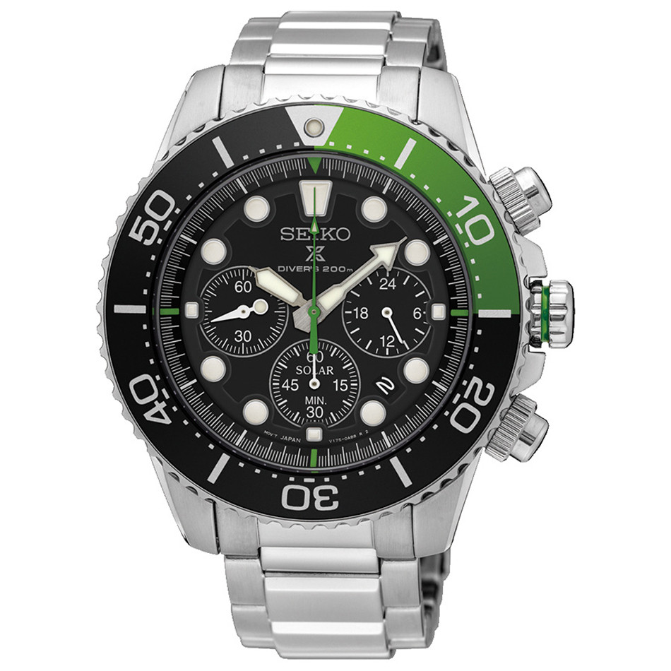 Opis zegarka Seiko SSC615P1 Prospex Diver Solar Chronograph
