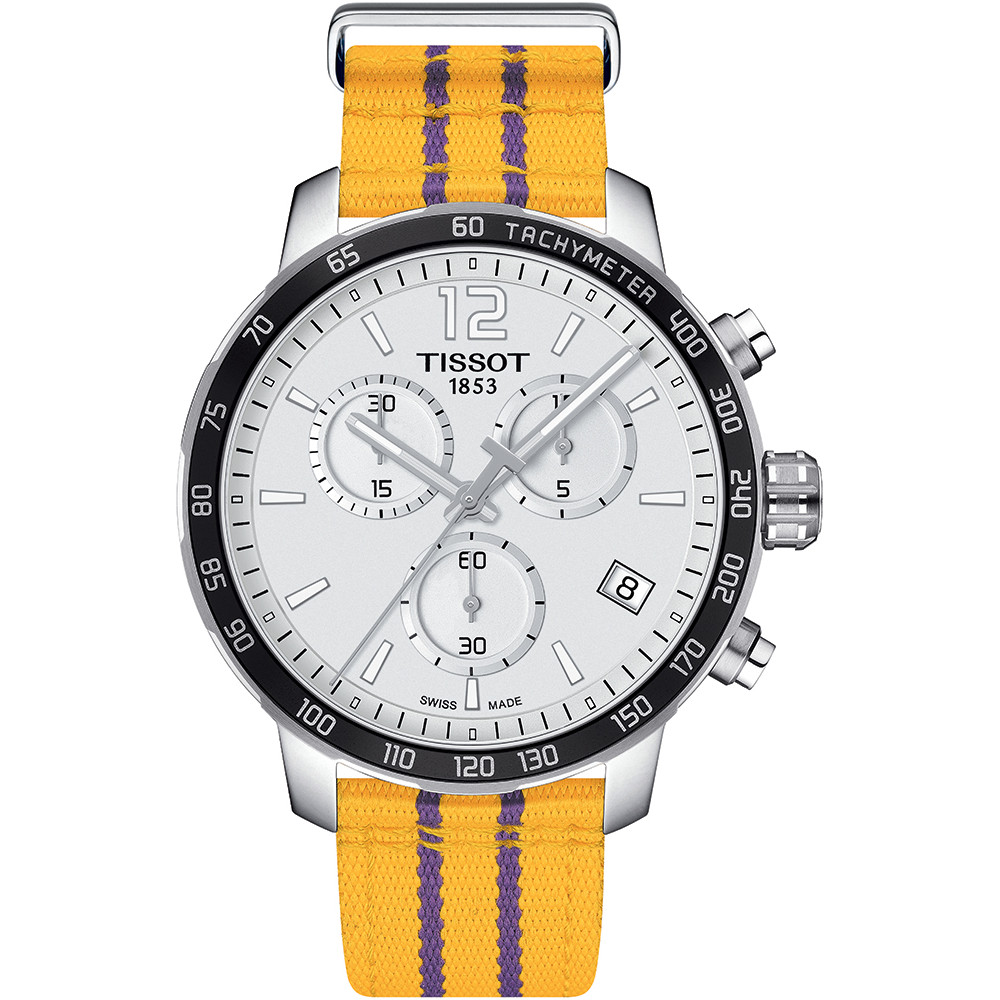 Opis zegarka Tissot T095.417.17.037.05 QUICKSTER CHRONOGRAPH NBA LOS ANGELES LAKERS