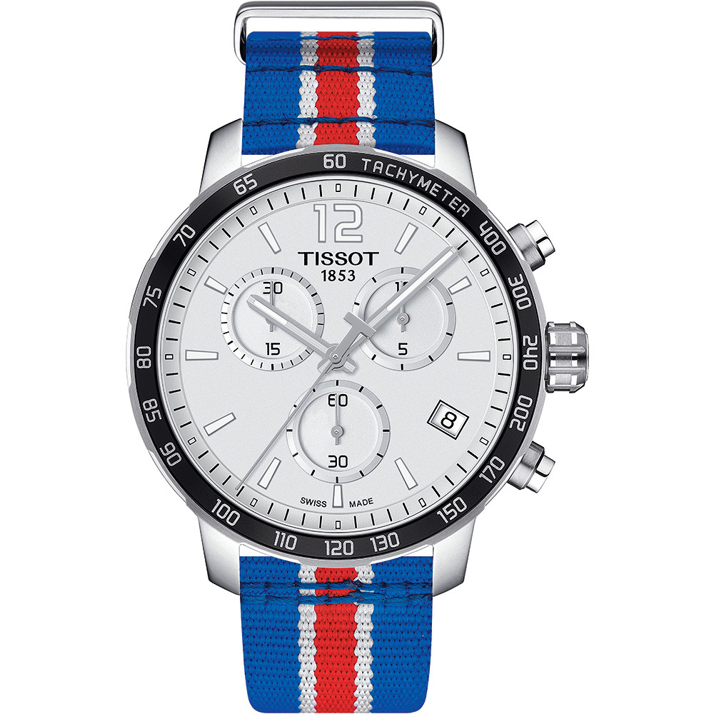 Opis zegarka Tissot T095.417.17.037.18 QUICKSTER CHRONOGRAPH NBA PHILADELPHIA 76ERS