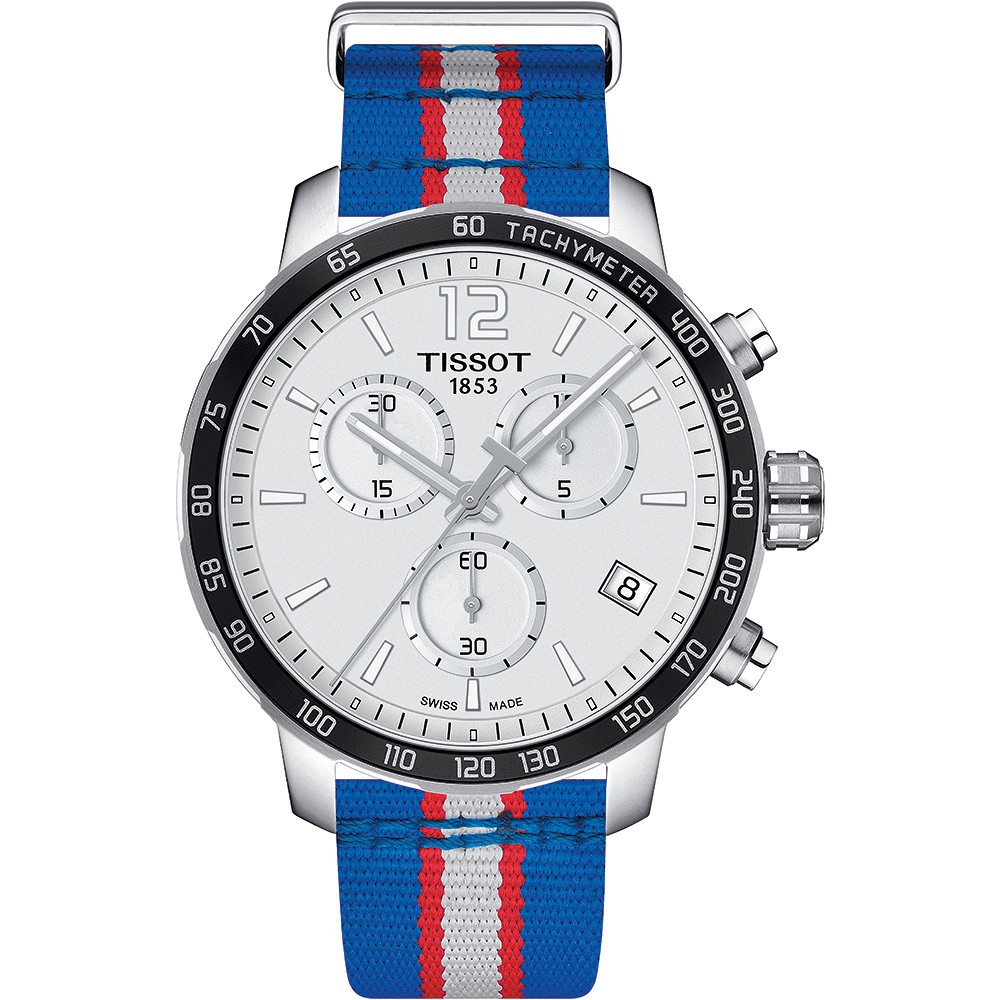 Opis zegarka Tissot T095.417.17.037.22 QUICKSTER CHRONOGRAPH NBA DETROIT PISTONS