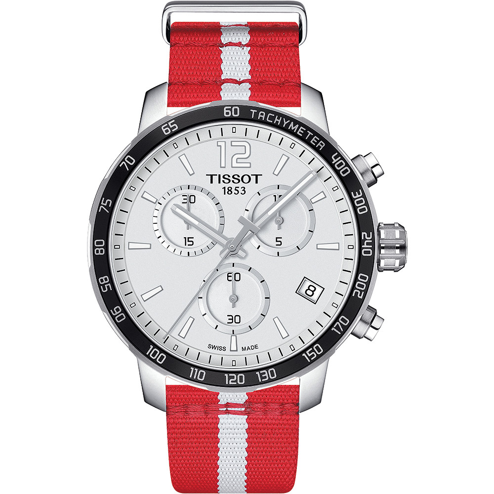 Opis zegarka Tissot T095.417.17.037.29 QUICKSTER CHRONOGRAPH NBA ATLANTA HAWKS