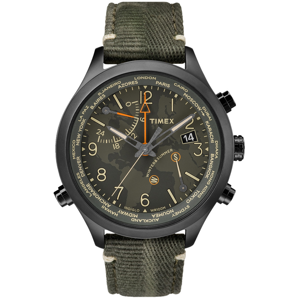 Opis zegarka Timex TW2R43200 World Time IQ