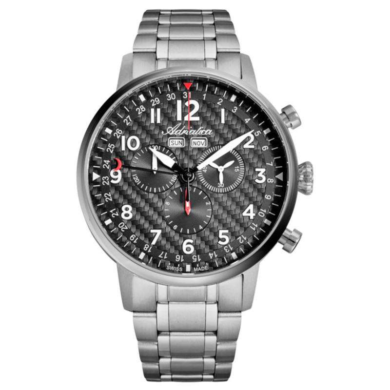 Lekki tytanowy chronograf o sportowym charakterze