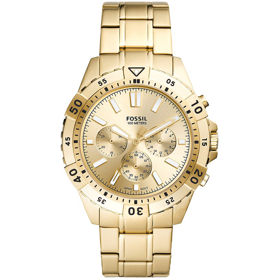 Złocony chronograf z obrotowym pierścieniem