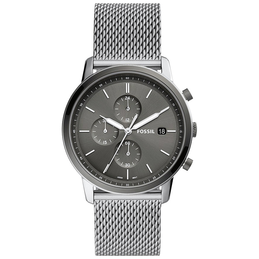 Grafitowa tarcza i stalowy mesh w codziennym chronografie