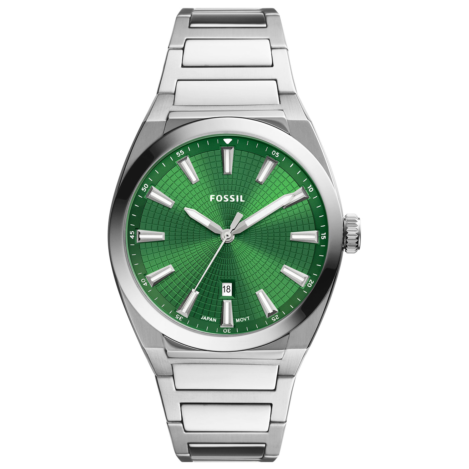 Zielona tarcza w stalowej kopercie 42 mm