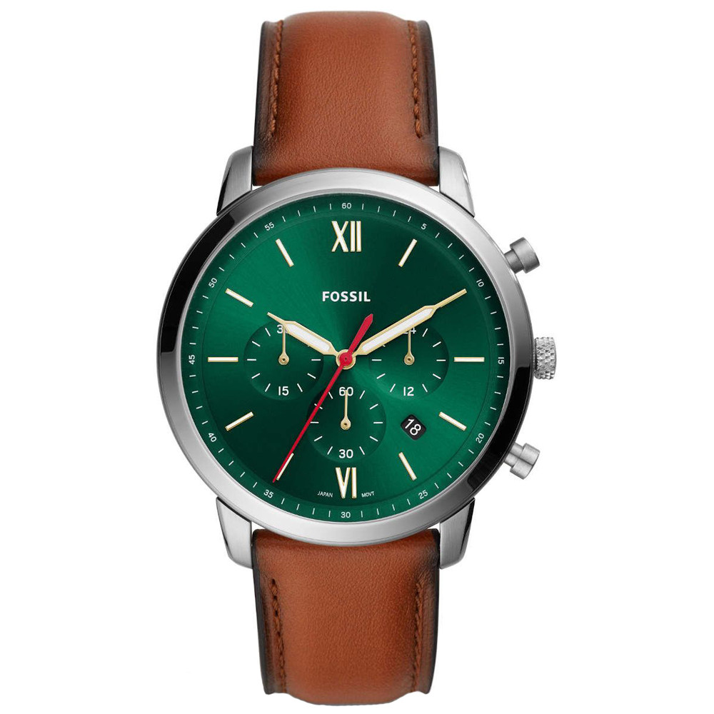 Chronograf w zieleni i jasnej skórze