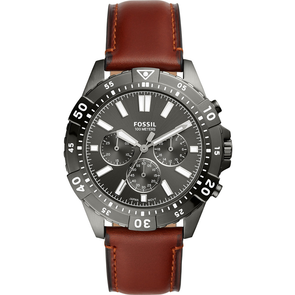 Szara tarcza i obrotowy pierścień w sportowym chronografie