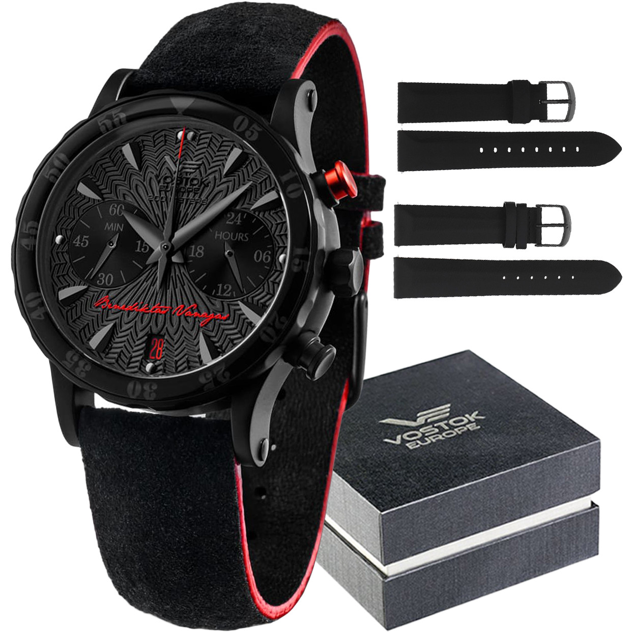 Opis zegarka Vostok Europe VK64-515C395 Undine Chrono Benediktas Vanagas