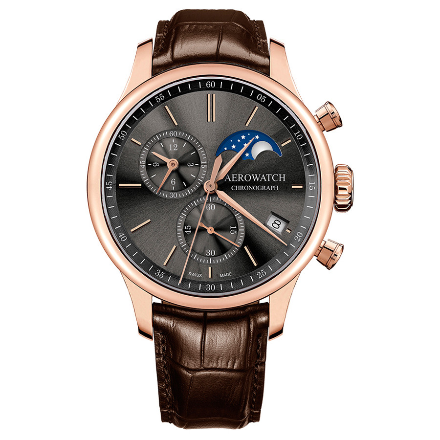 Opis zegarka Aerowatch 78986-RO02 RENAISSANCE CHRONO MOON PHASES