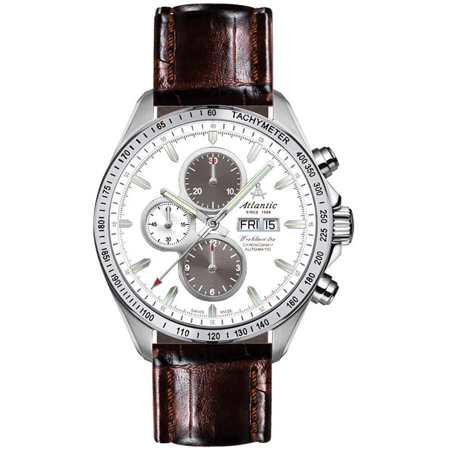 Opis zegarka Atlantic 55861.42.22 Worldmaster Automatic