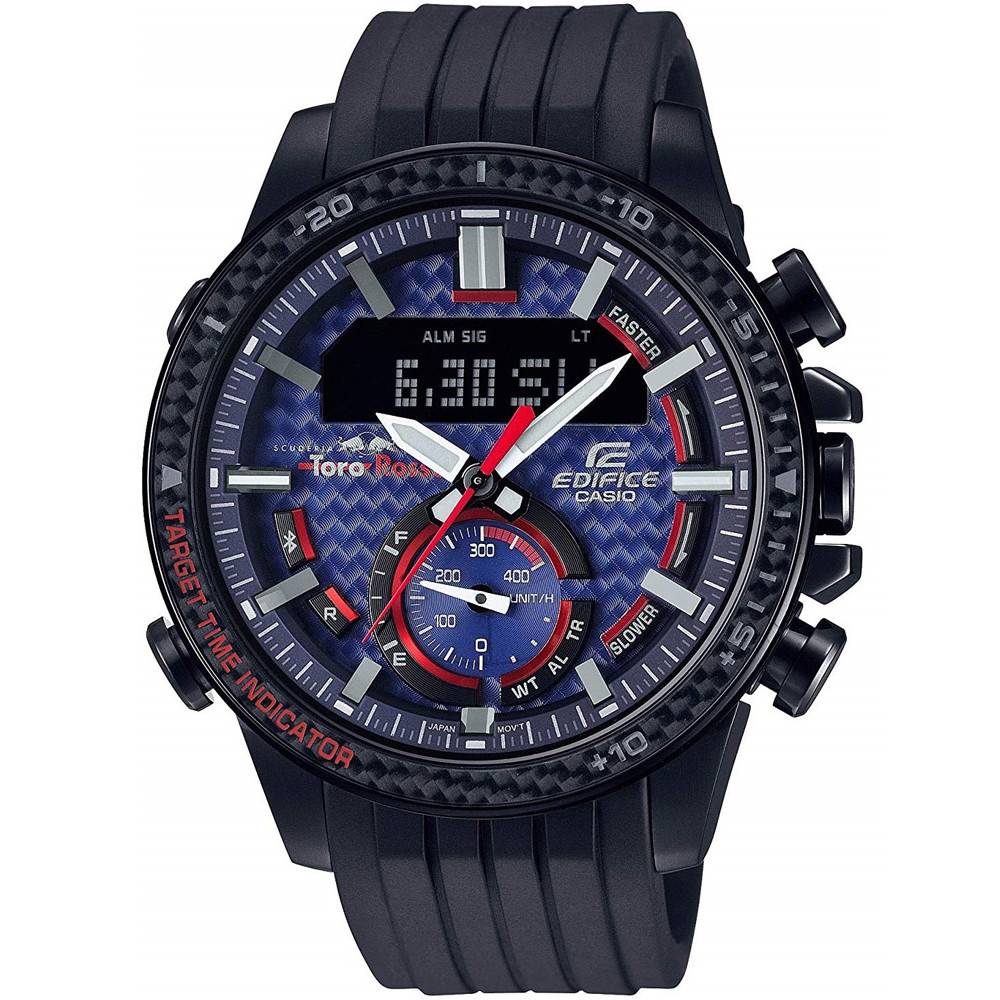 Opis zegarka Casio ECB-800TR-2AER SCUDERIA TORO ROSSO LIMITED EDITION