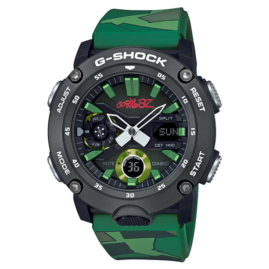 Opis zegarka Casio GA-2000GZ-3AER GORILLAZ x G-SHOCK