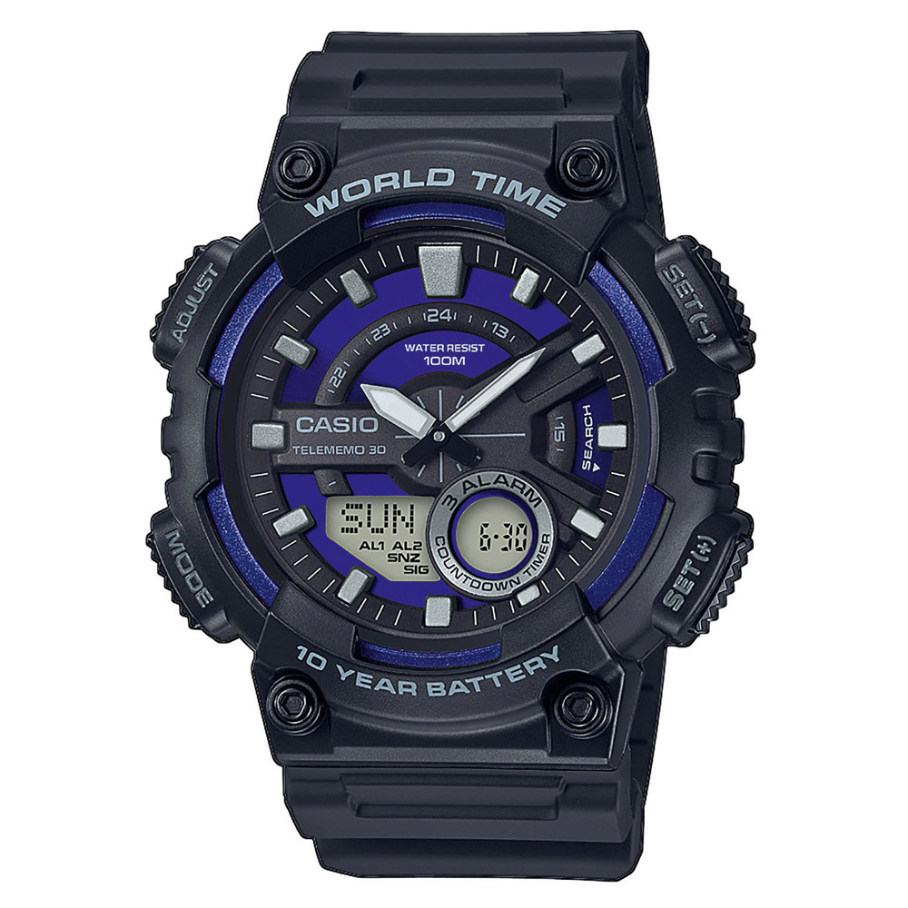 Opis zegarka Casio AEQ-110W-2A2VEF