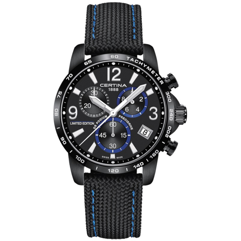 Opis zegarka Certina C034.417.38.057.10  DS Podium Chronograph 1/10 sec Jeremy Seewer YAMAHA