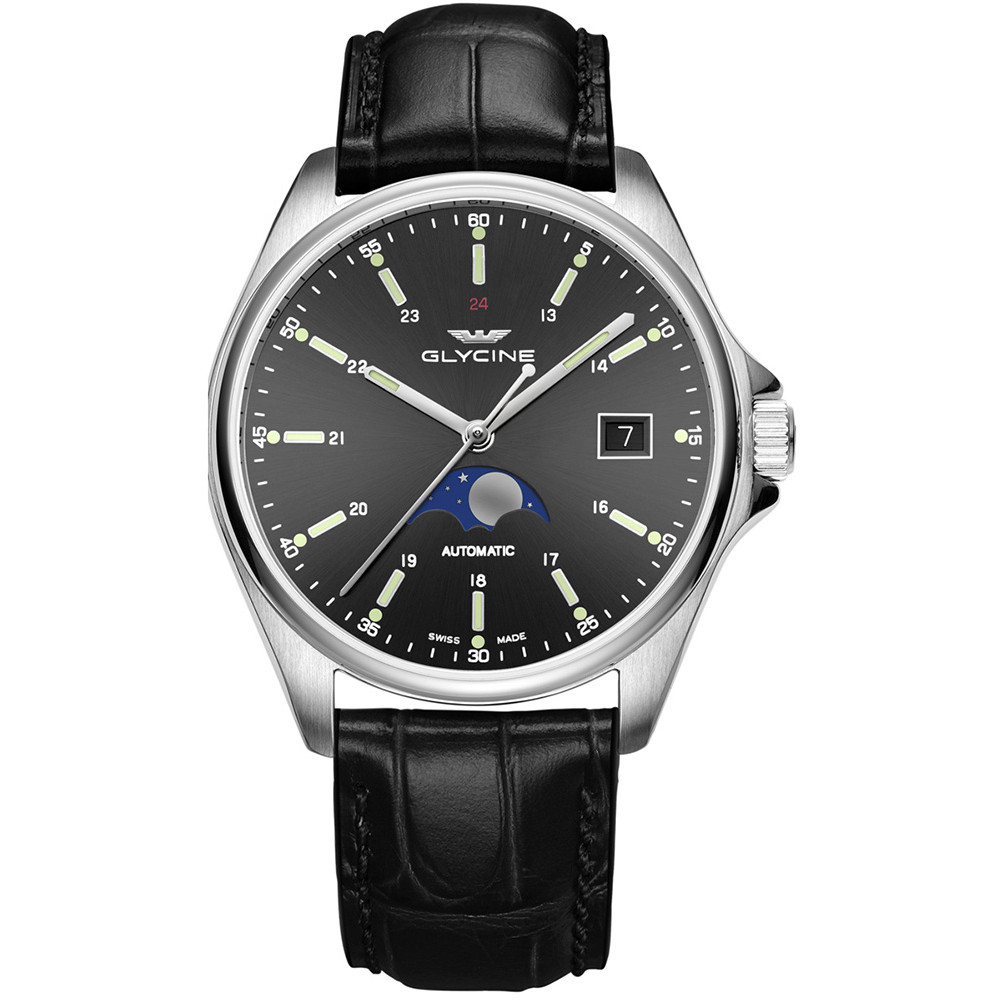 Opis zegarka Glycine GL0116 COMBAT 6 CLASSIC MOONPHASE