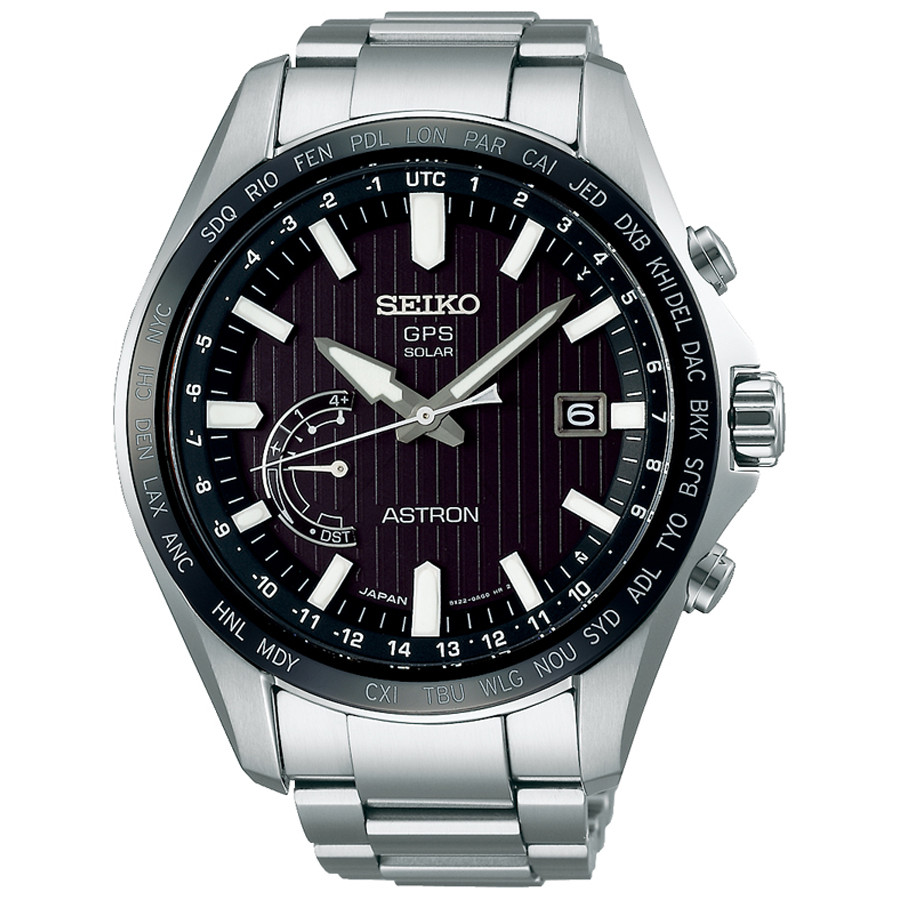 Opis zegarka Seiko SSE161J1 Astron GPS Solar World Timer