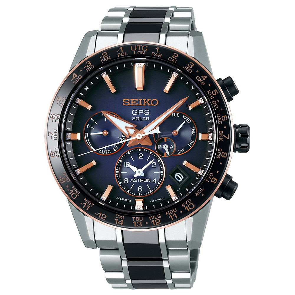 Opis zegarka Seiko SSH007J1 Astron GPS Solar Perpetual Calendar Titanium Limited