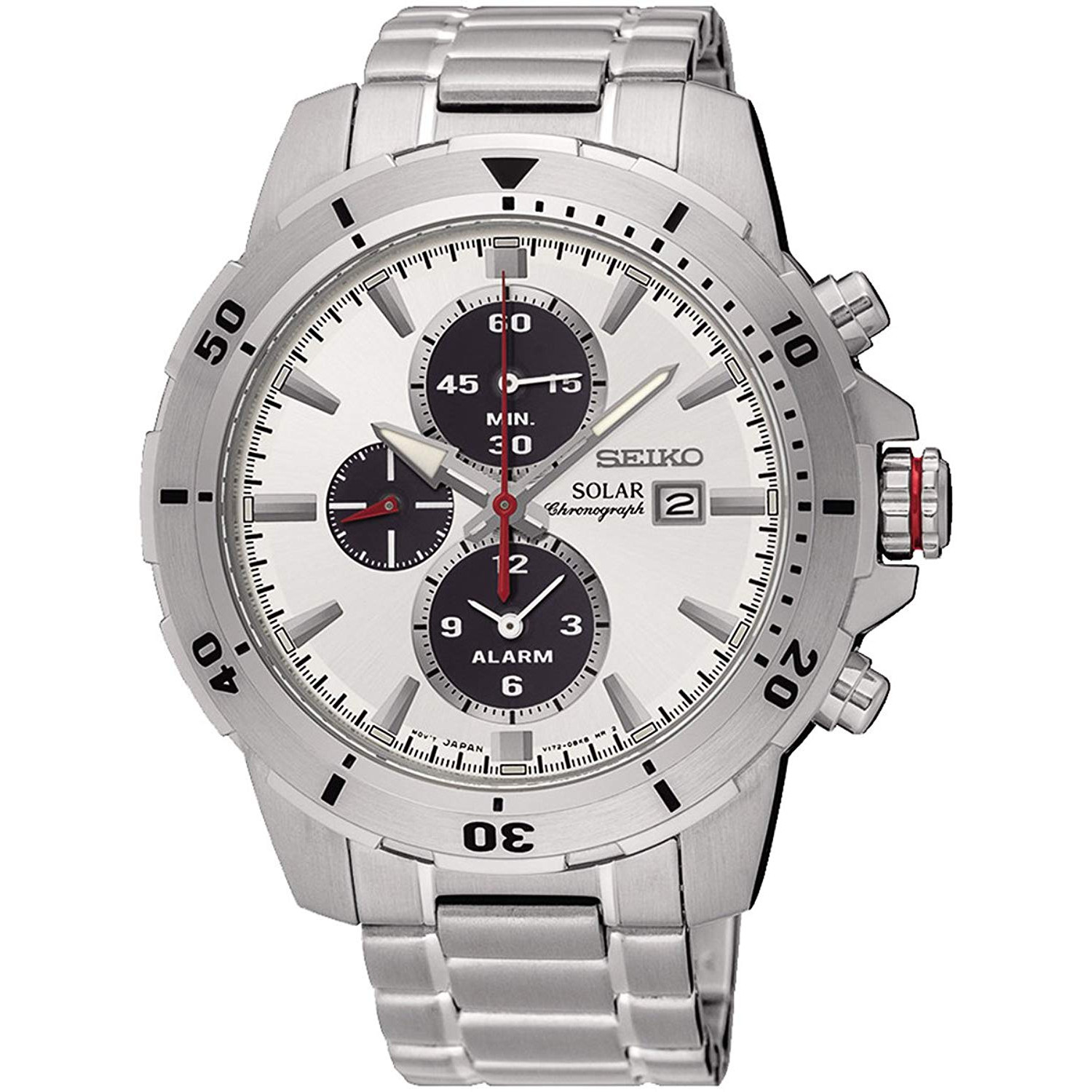 Opis zegarka Seiko SSC553P1 Solar Chronograph