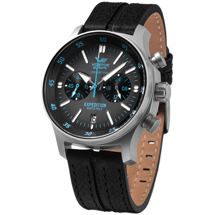 Opis zegarka Vostok Europe VK64-592A561 Expedition North Pole 1 Chrono 43mm