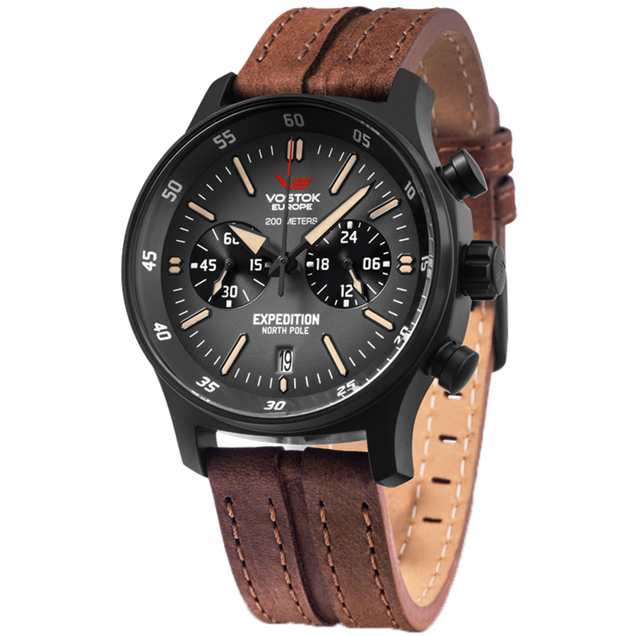 Opis zegarka Vostok Europe VK64-592C558 Expedition North Pole 1 Chrono 43mm