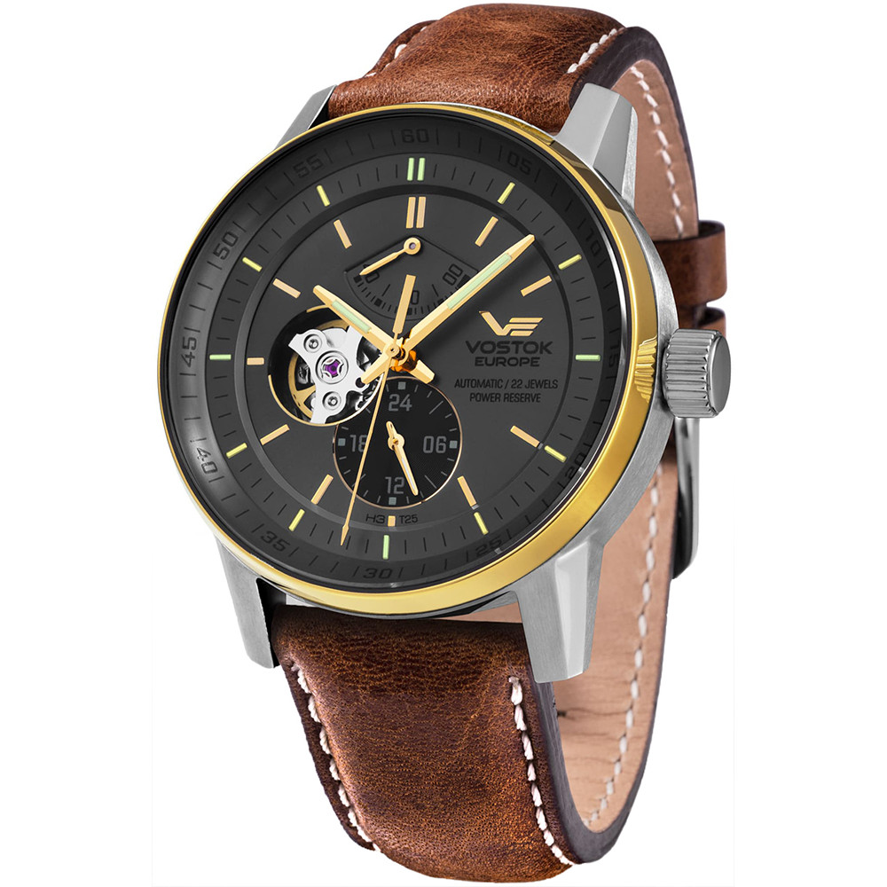 Opis zegarka Vostok Europe YN84-565E551 Limousine Automatic Power Reserve Open Heart