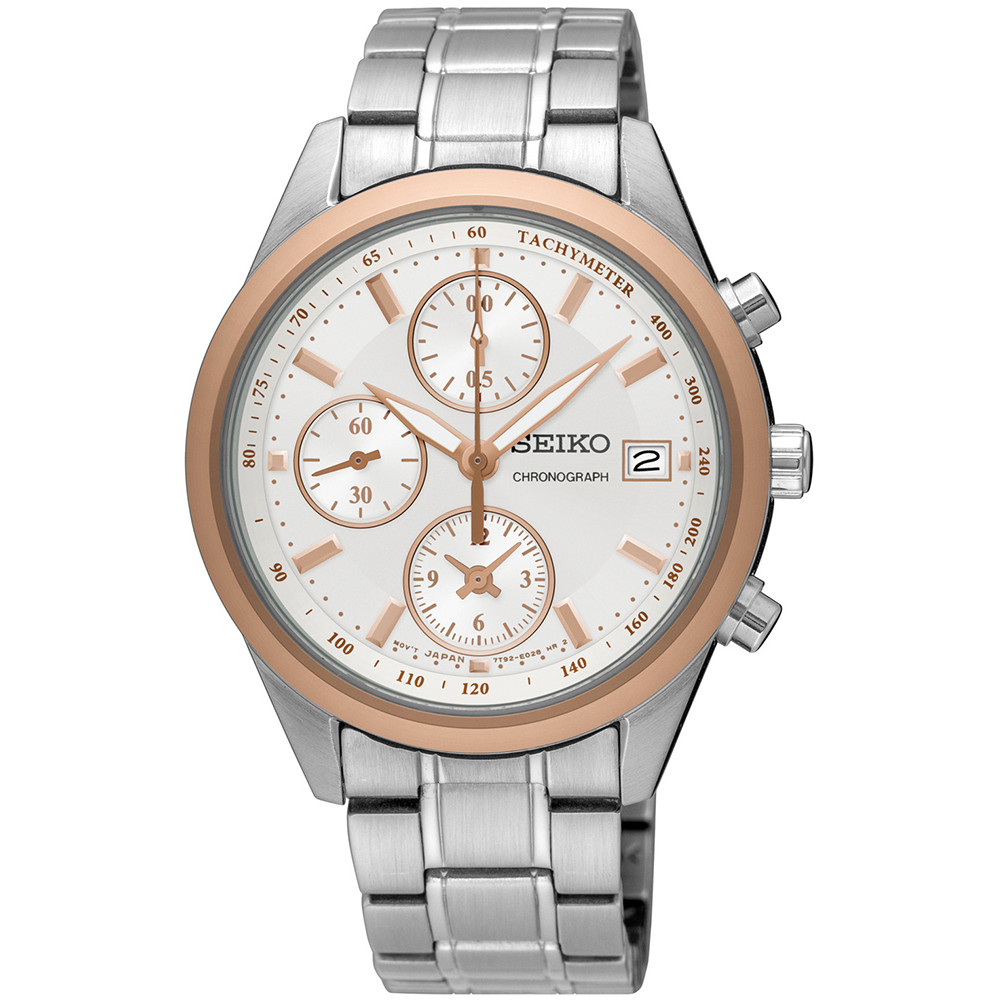 Opis zegarka Seiko SNDV56P1 Chronograph Tachymeter Quartz