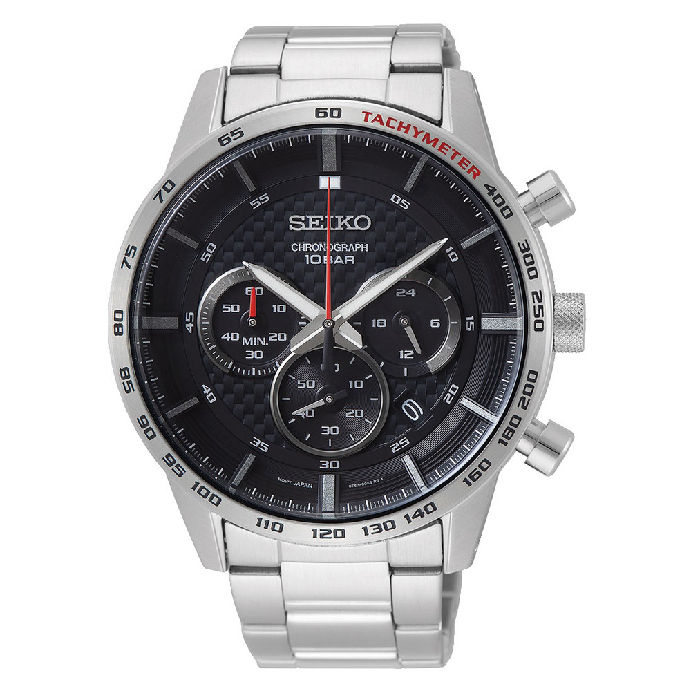 Opis zegarka Seiko SSB355P1 Quartz Chronograph  Tachometer 100m 
