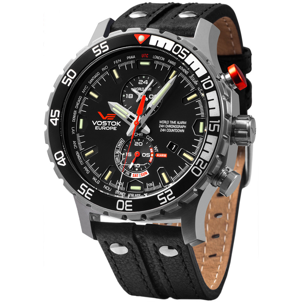 Opis zegarka Vostok Europe YM8J-597A549 Expedition Everest Underground Multifunction