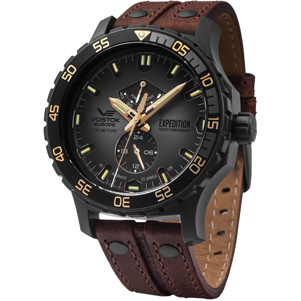 Opis zegarka Vostok Europe YN84-597D541 Expedition Everest Underground Automatic