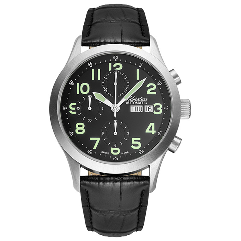 Automatyczny chronograf w pilotażowym stylu