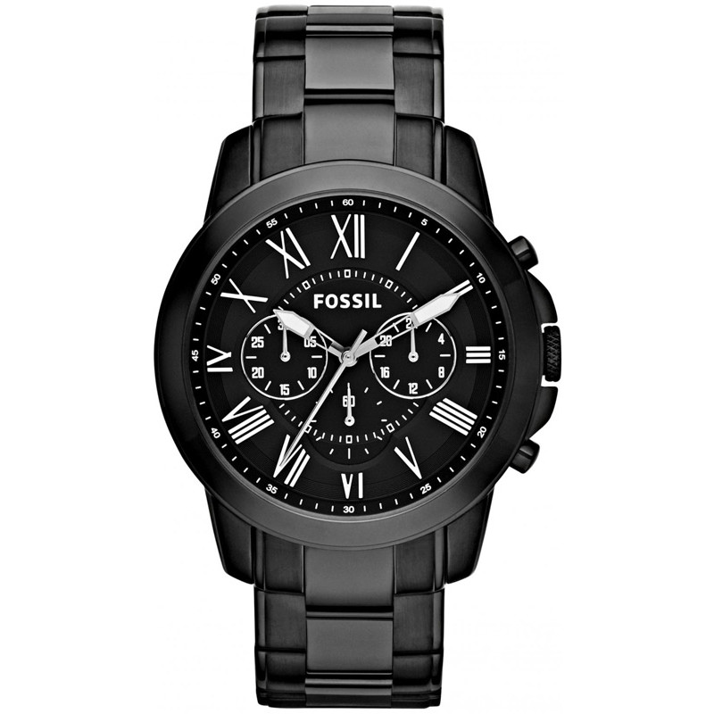Czarny chronograf w amerykańskim stylu