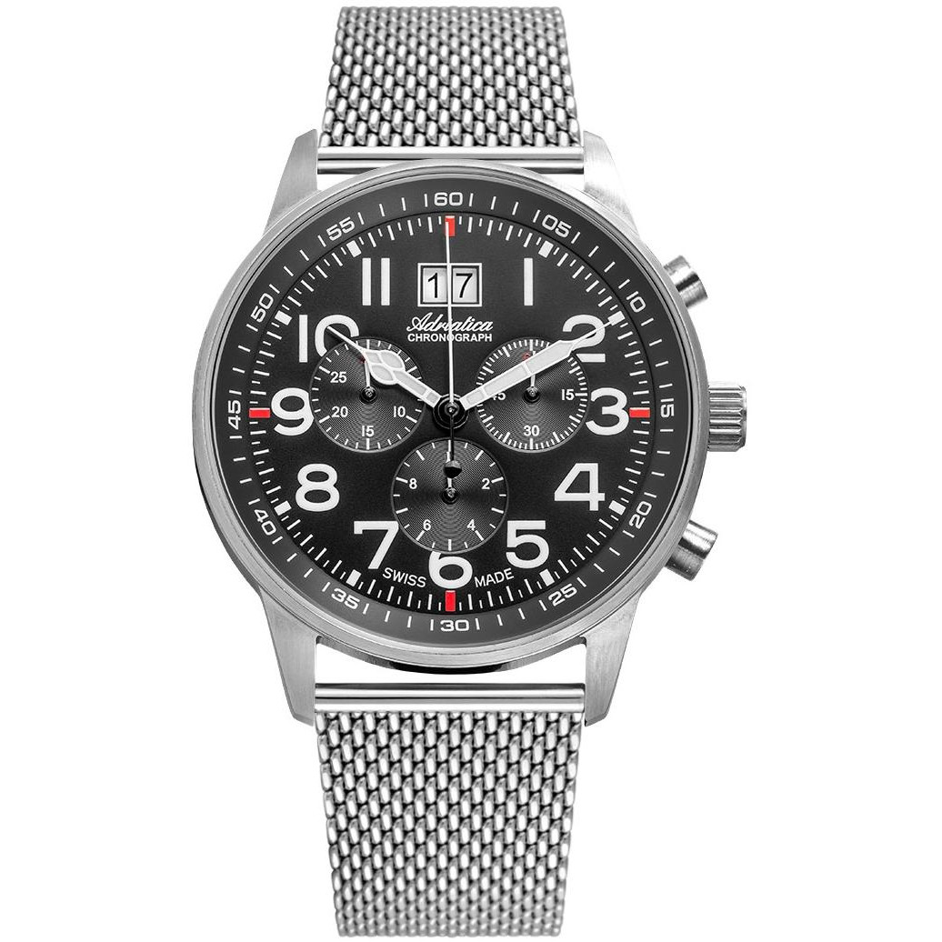 Lotniczy charakter w szwajcarskim chronografie