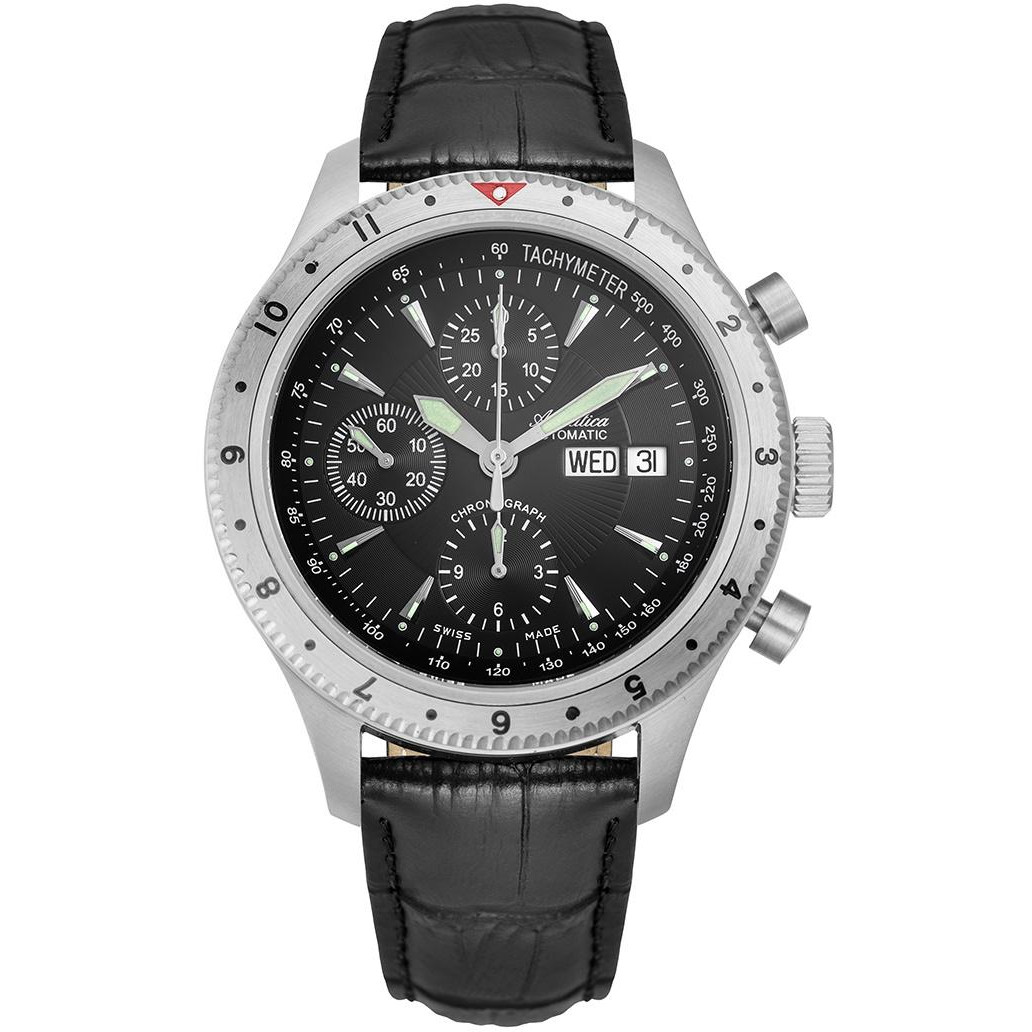 Szwajcarski chronograf z automatycznym mechanizmem