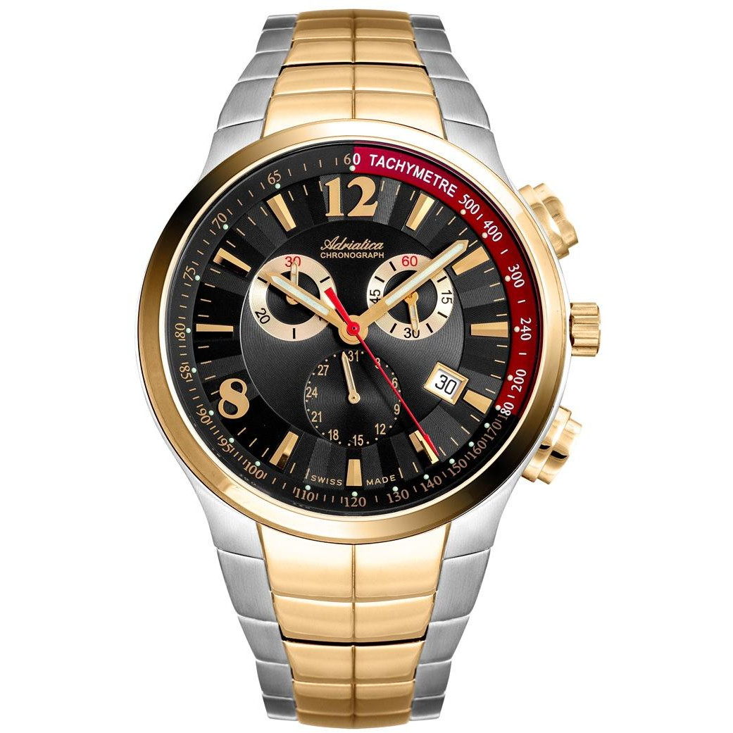 Chronograf w dwukolorowej oprawie