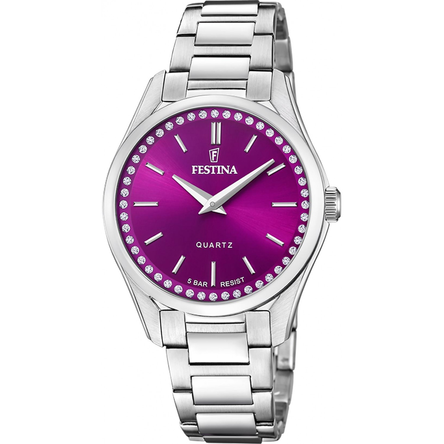 Magenta tarcza w blasku cyrkonii